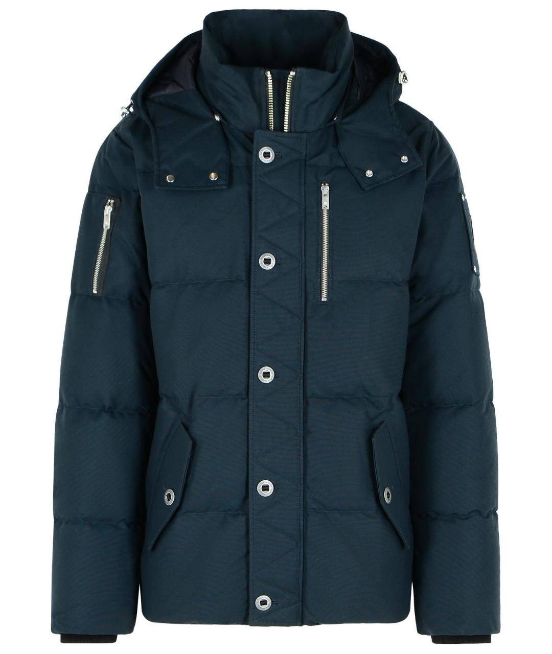 MOOSE KNUCKLES Темно-синий полиэстеровый пуховик, фото 1