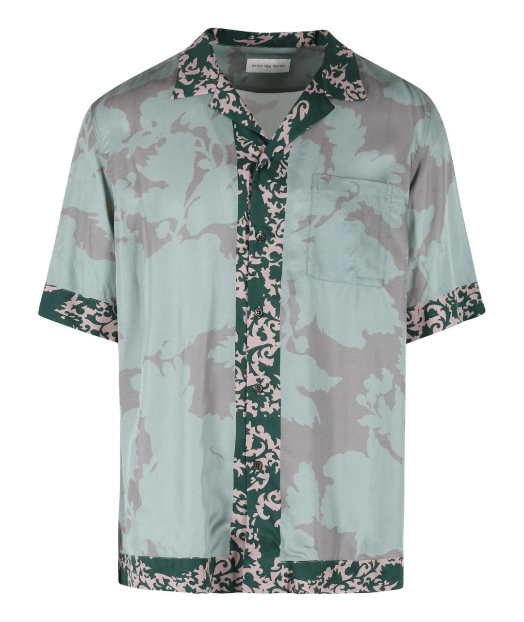 DRIES VAN NOTEN Зеленая кэжуал рубашка, фото 1