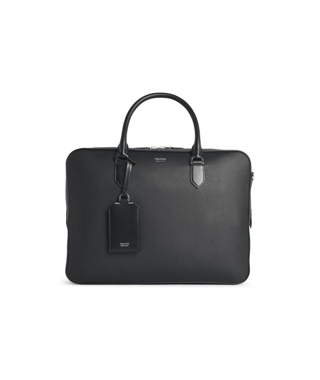 TOM FORD Черный кожаный портфель, фото 4