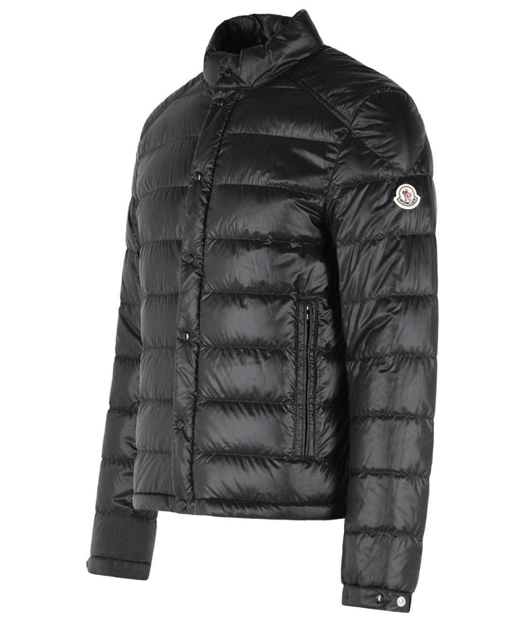 MONCLER Черный полиамидовый пуховик, фото 2