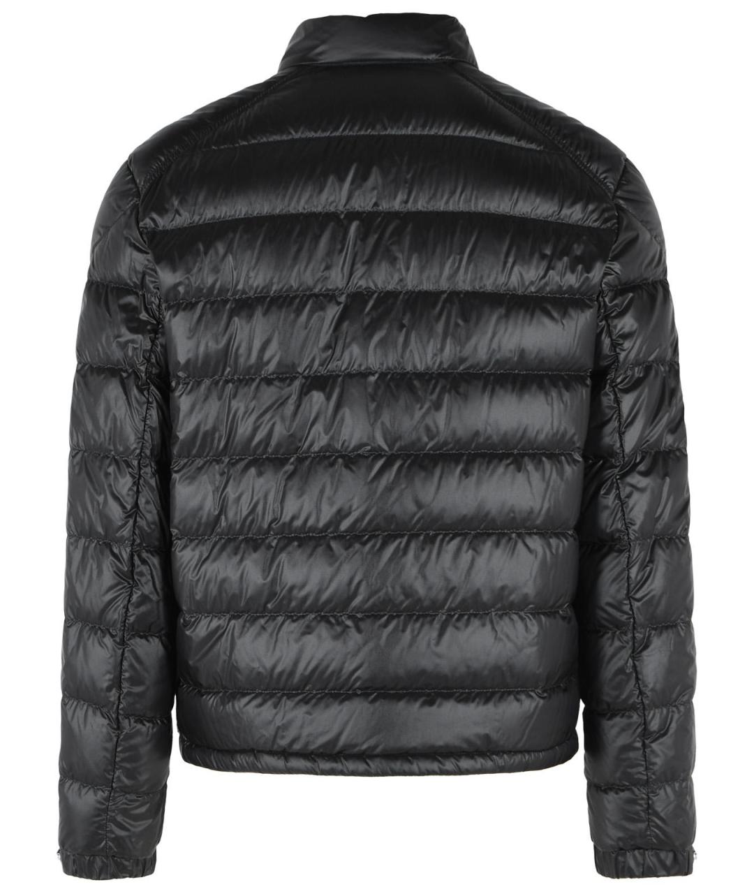 MONCLER Черный полиамидовый пуховик, фото 3