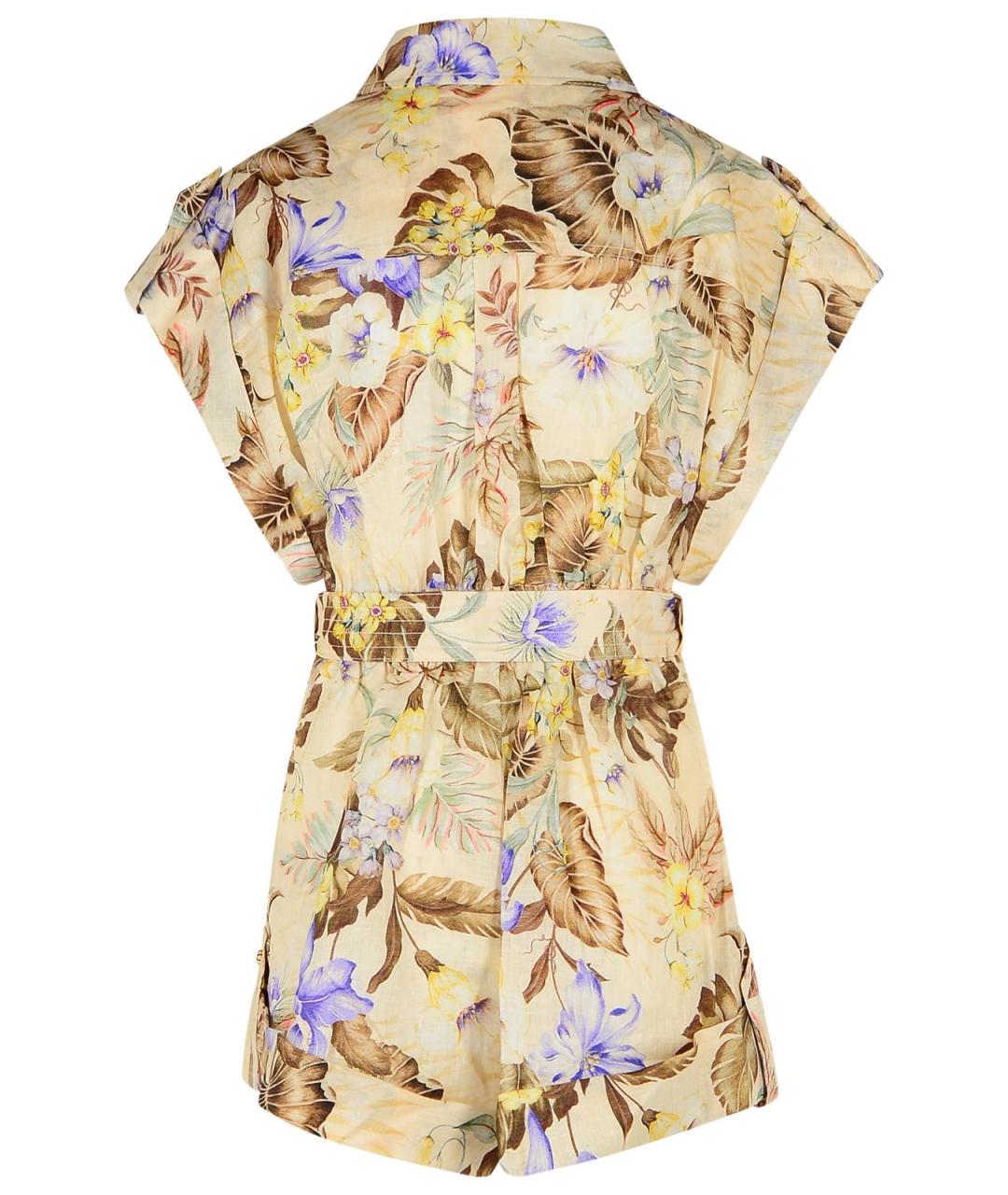 ZIMMERMANN Мульти льняной комбинезон, фото 3