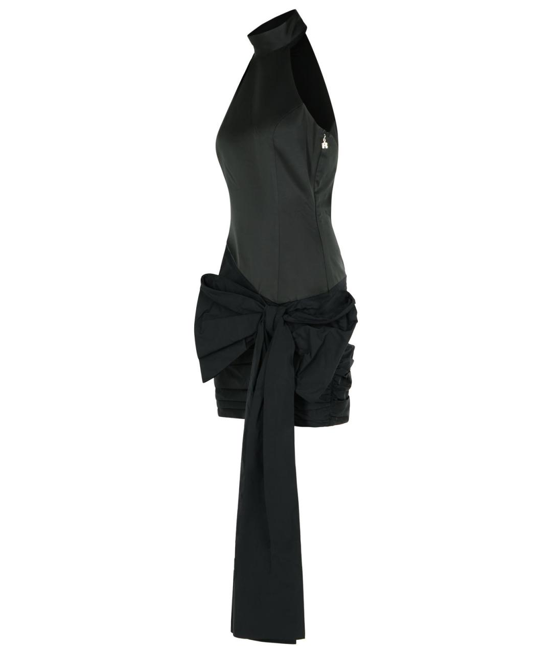 ROTATE Черное полиэстеровое коктейльное платье, фото 2