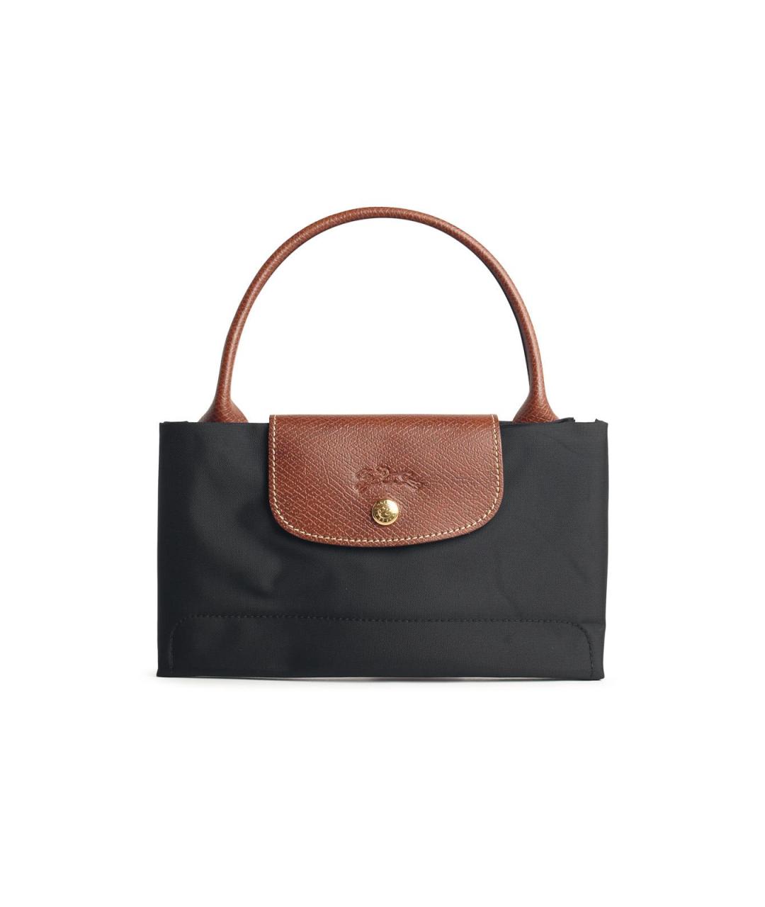 LONGCHAMP Черная синтетическая сумка тоут, фото 1