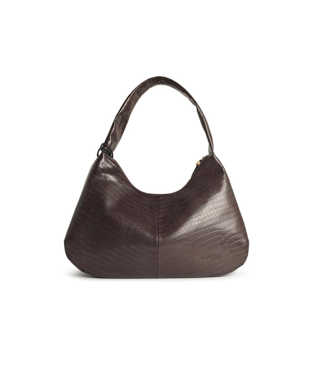 GANNI Коричневая сумка через плечо, фото 3