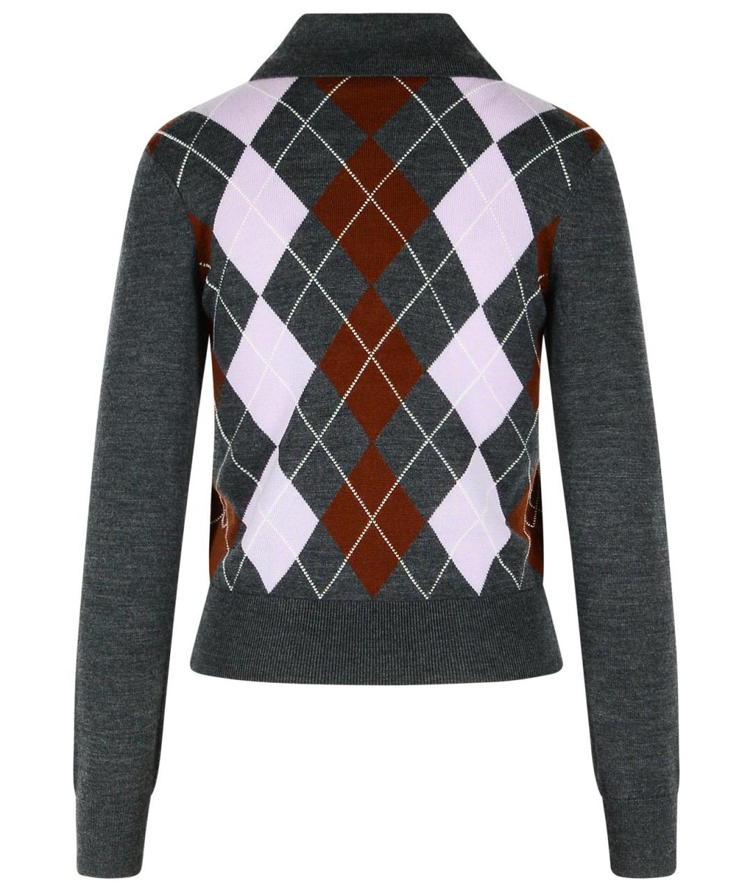 SELF-PORTRAIT Серый шерстяной джемпер / свитер, фото 3