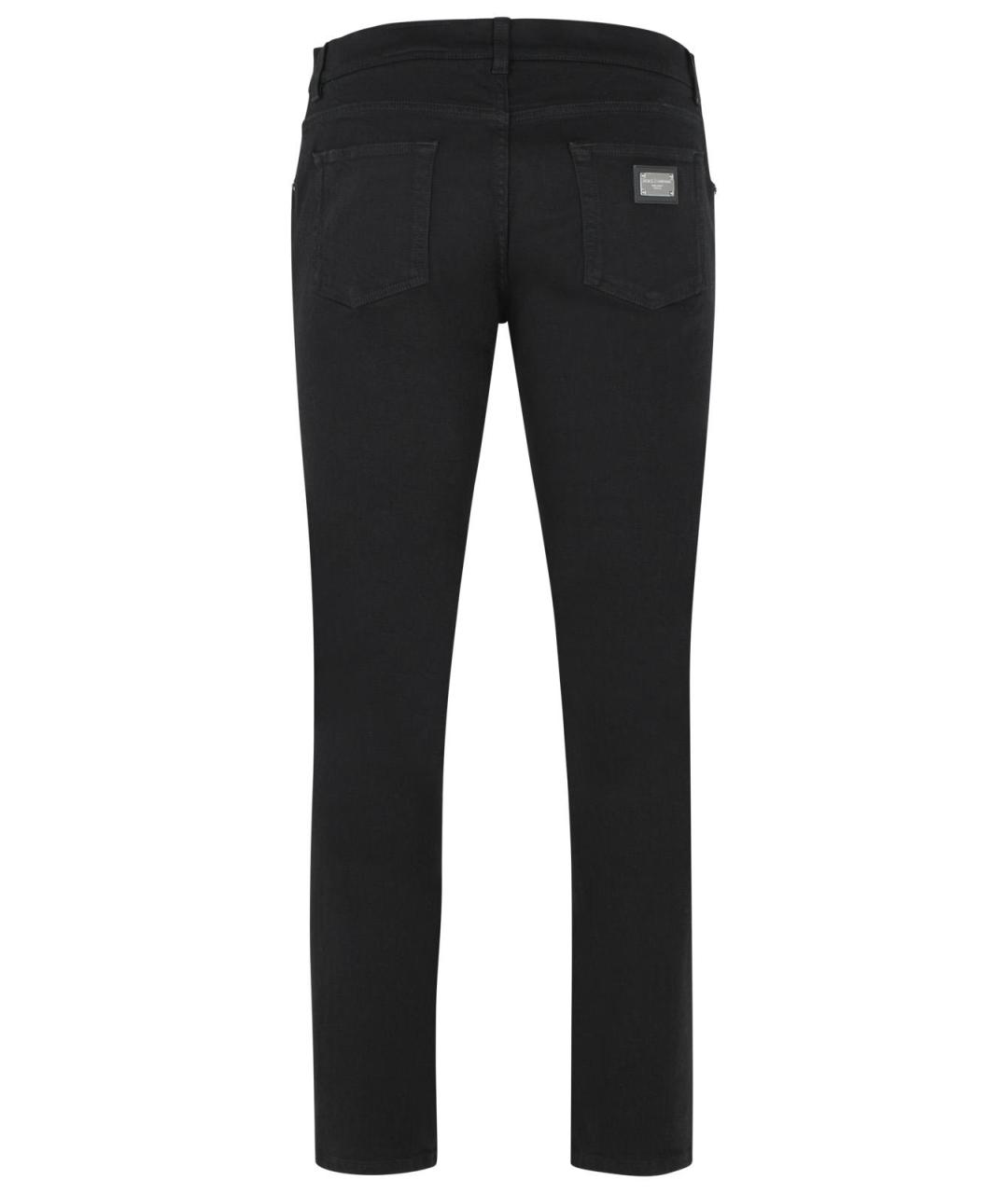 DOLCE&GABBANA Черные хлопковые джинсы скинни, фото 3