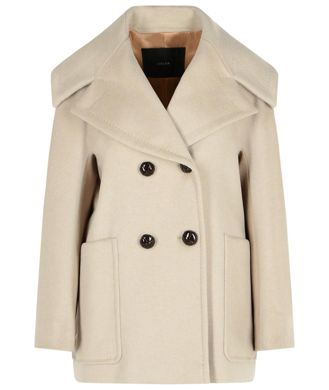 MAX MARA Бежевое кашемировое пальто, фото 1