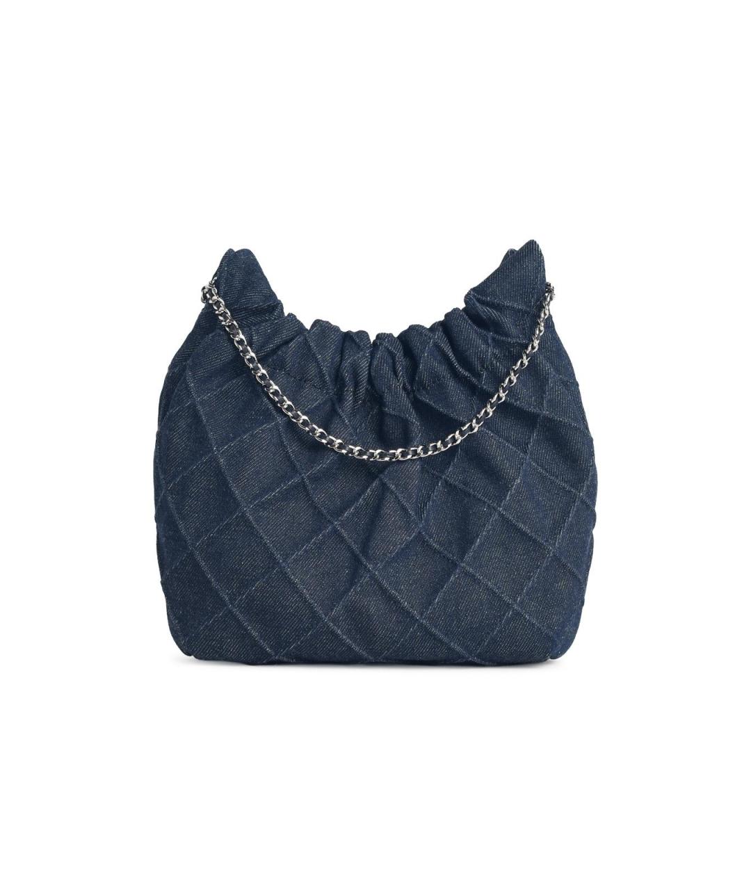 TORY BURCH Синяя хлопковая сумка через плечо, фото 1