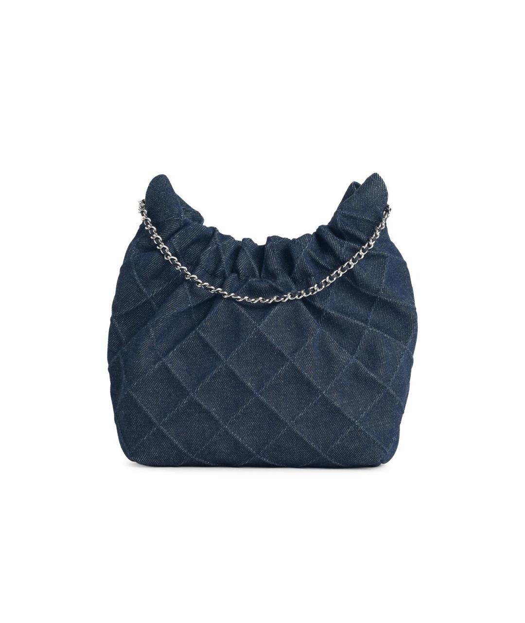 TORY BURCH Синяя хлопковая сумка через плечо, фото 3