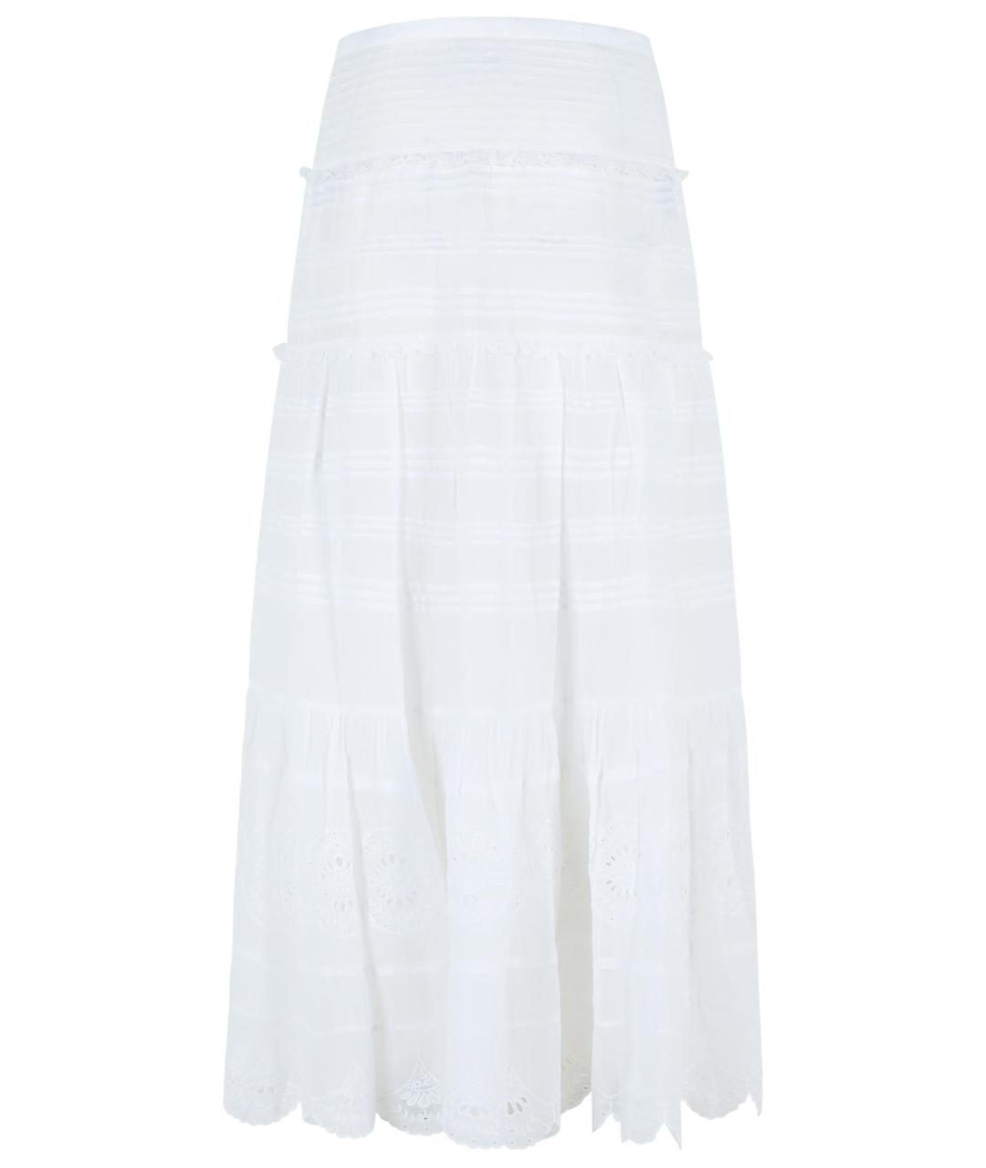 ISABEL MARANT Белая хлопковая юбка макси, фото 3
