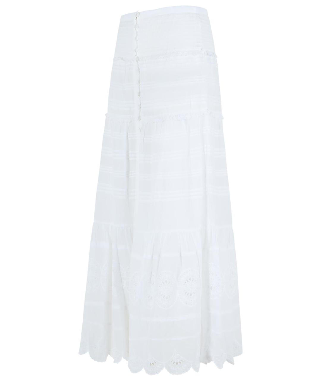 ISABEL MARANT Белая хлопковая юбка макси, фото 2