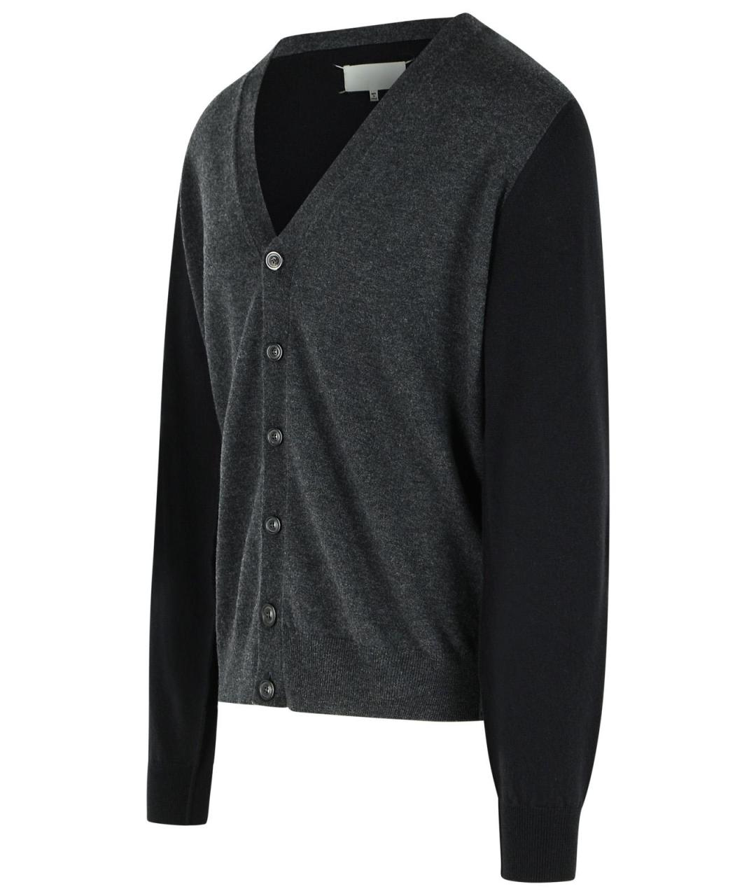 MAISON MARGIELA Серый шерстяной кардиган, фото 2