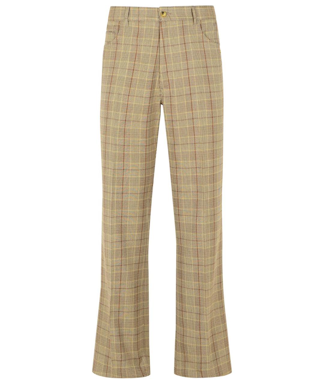 AMIRI Бежевые полиэстеровые повседневные брюки, фото 1