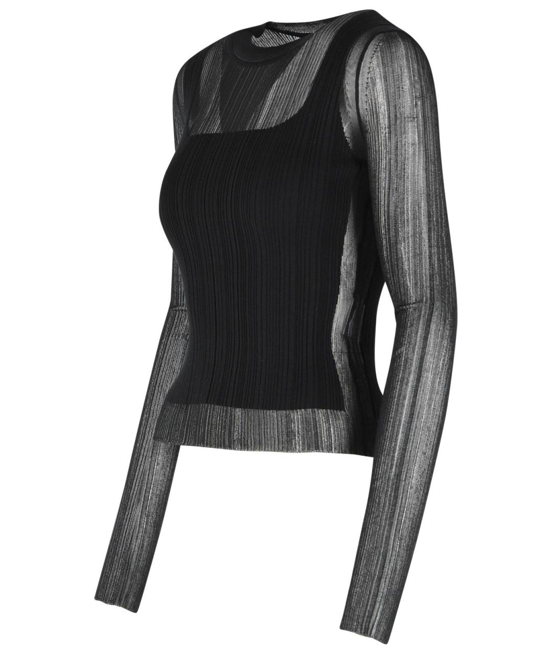 SPORTMAX Черная вискозная блузы, фото 2