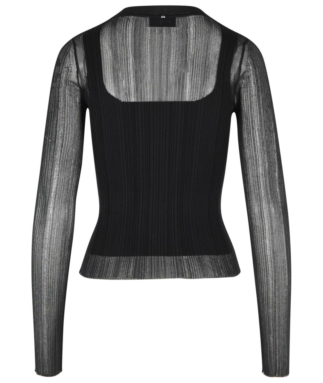 SPORTMAX Черная вискозная блузы, фото 3