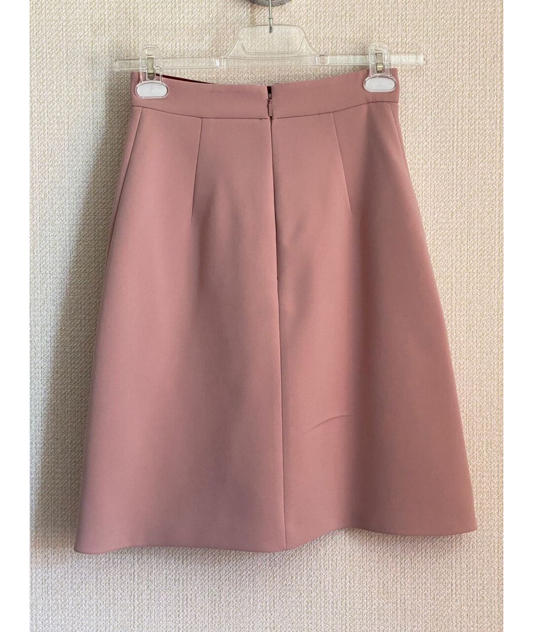 GUCCI Розовая полиэстеровая юбка миди, фото 2