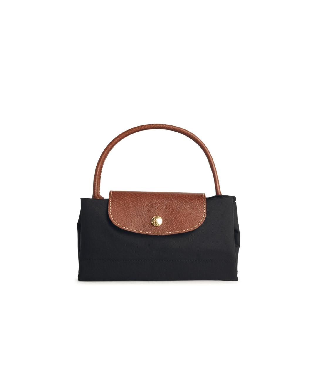 LONGCHAMP Черная синтетическая сумка тоут, фото 1