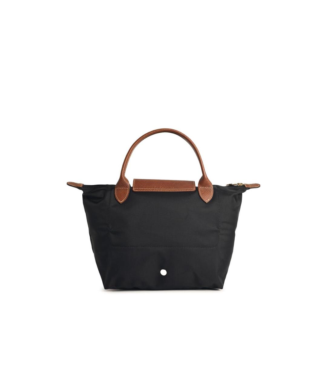 LONGCHAMP Черная синтетическая сумка тоут, фото 3