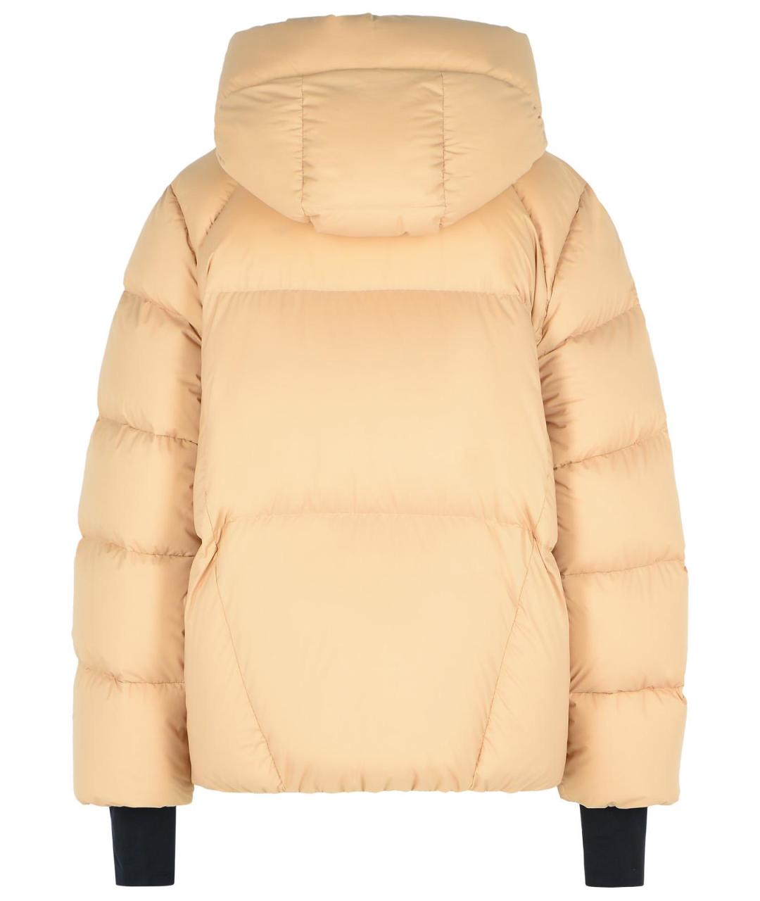 MONCLER GRENOBLE Бежевый полиамидовый пуховик, фото 3