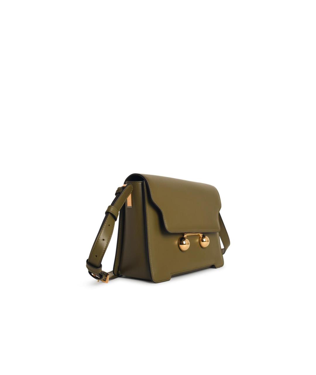 MARNI Зеленая кожаная сумка через плечо, фото 2