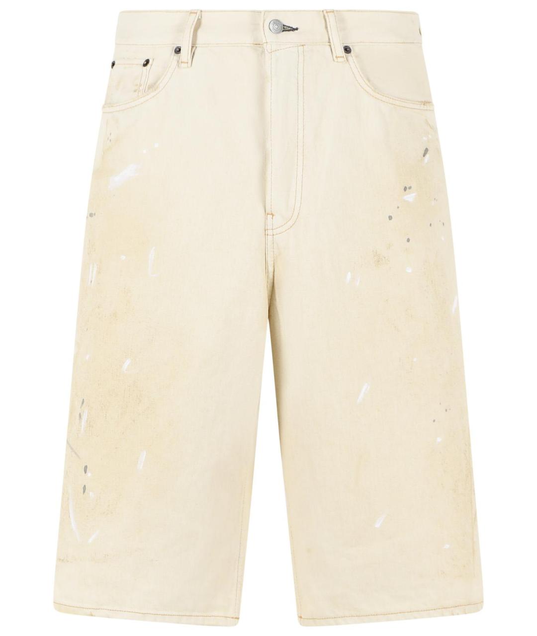 ACNE STUDIOS Бежевые хлопковые шорты, фото 1
