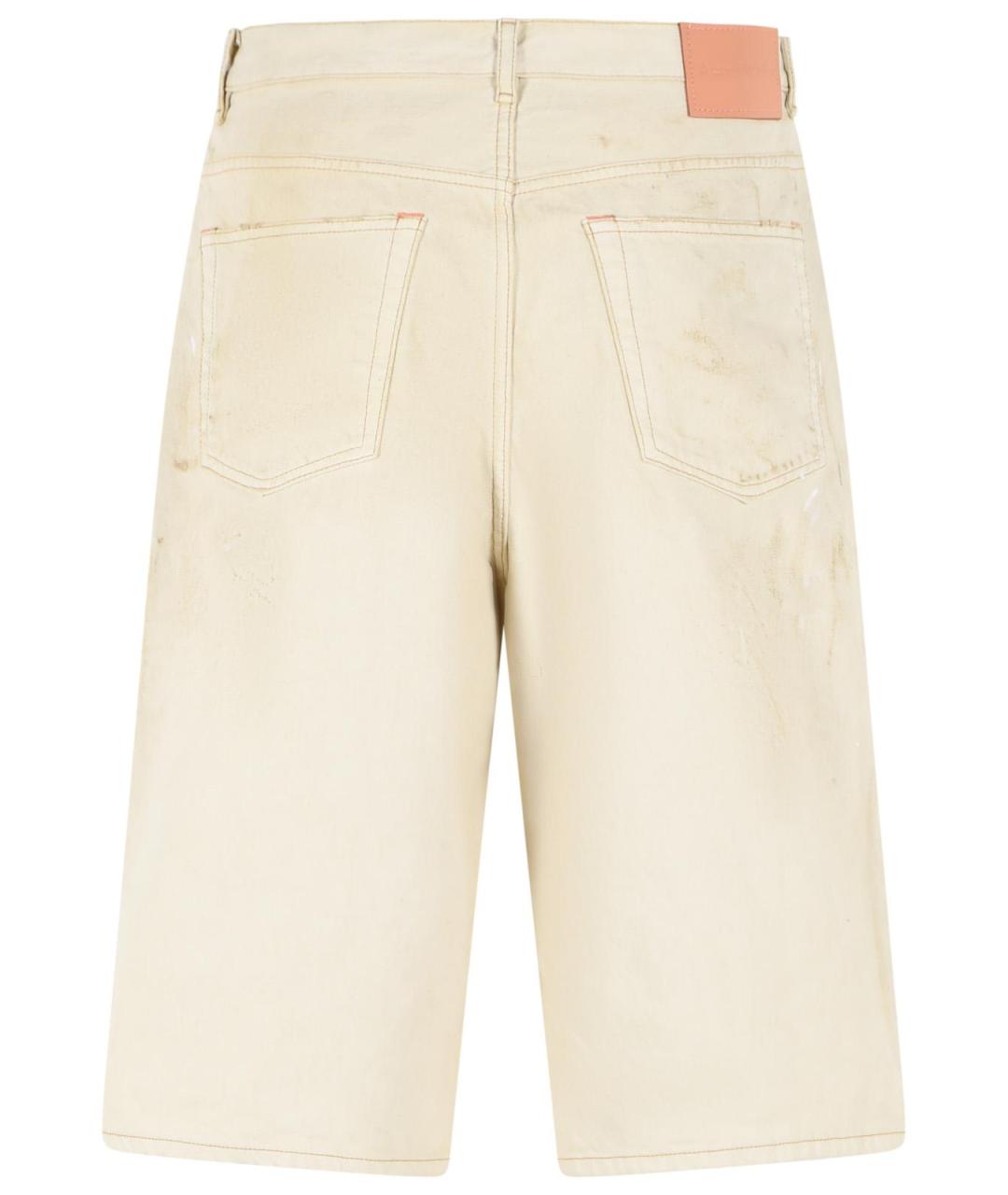 ACNE STUDIOS Бежевые хлопковые шорты, фото 3