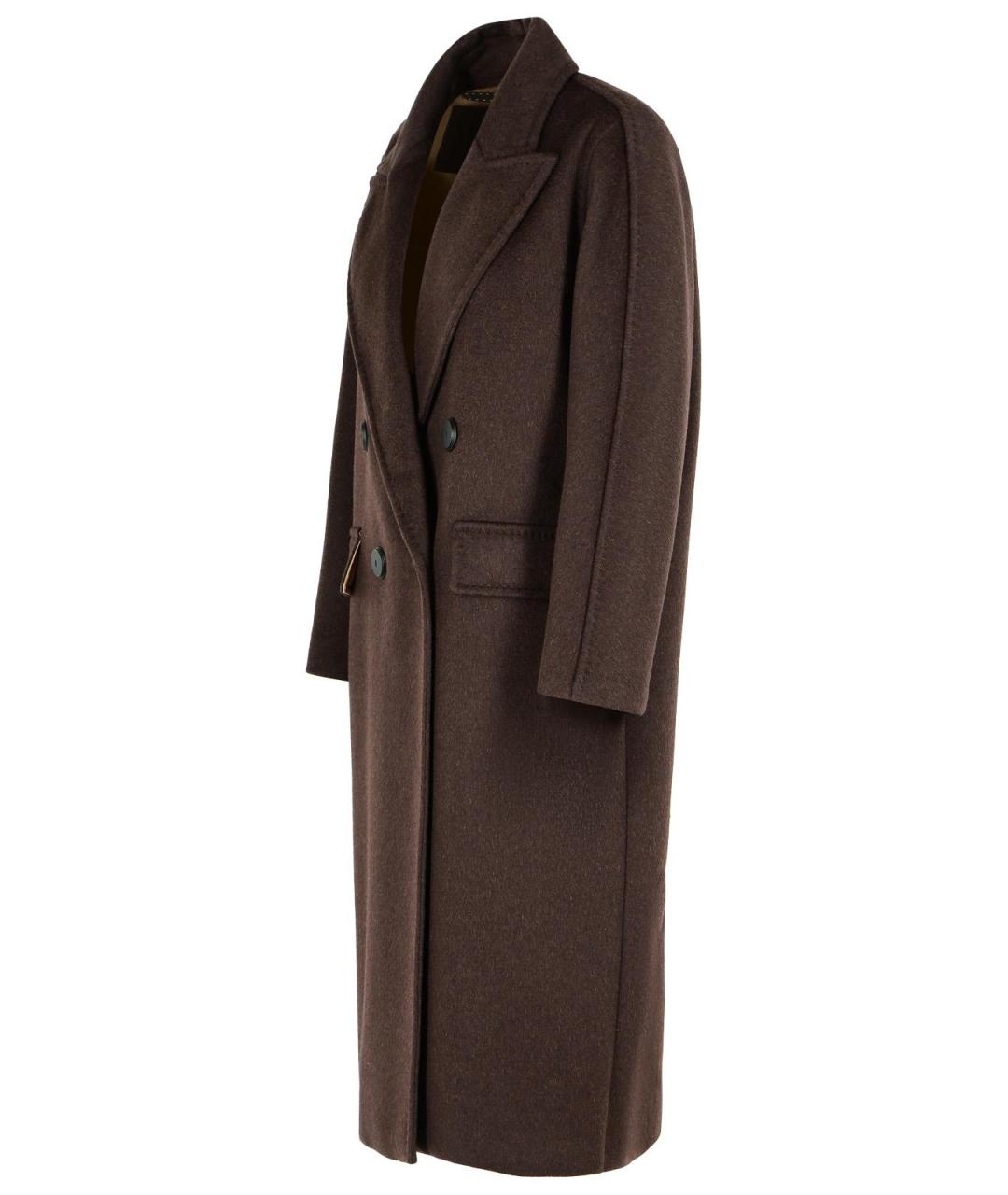 MAX MARA Коричневое кашемировое пальто, фото 2