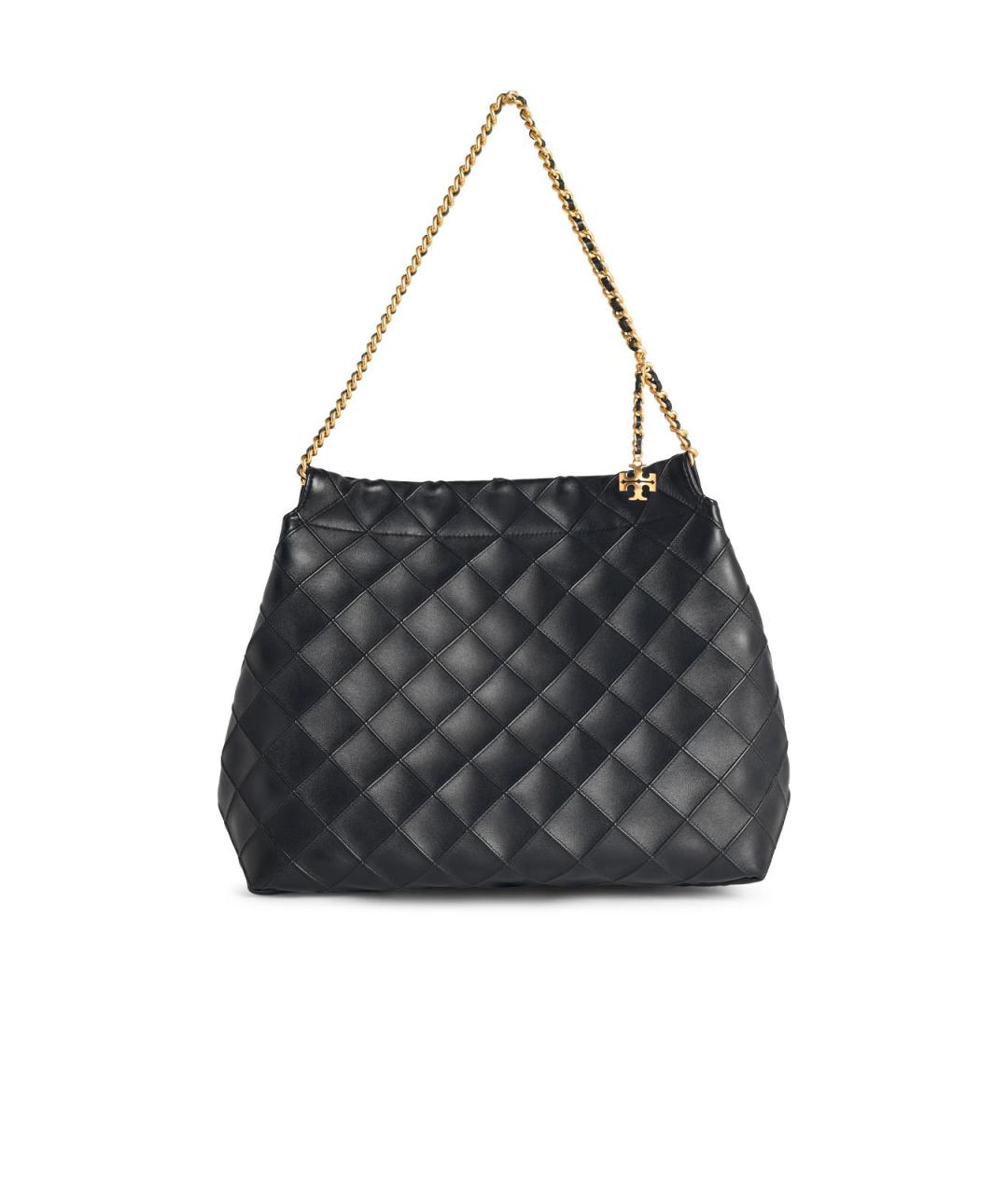 TORY BURCH Черная кожаная сумка через плечо, фото 1