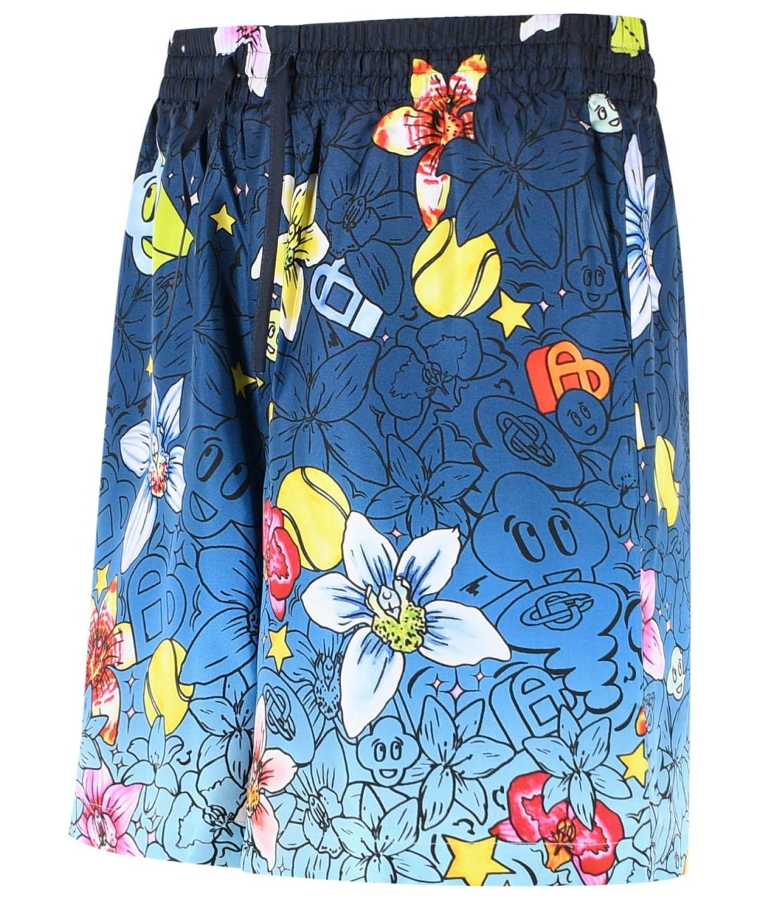 CASABLANCA Синие шелковые шорты, фото 2