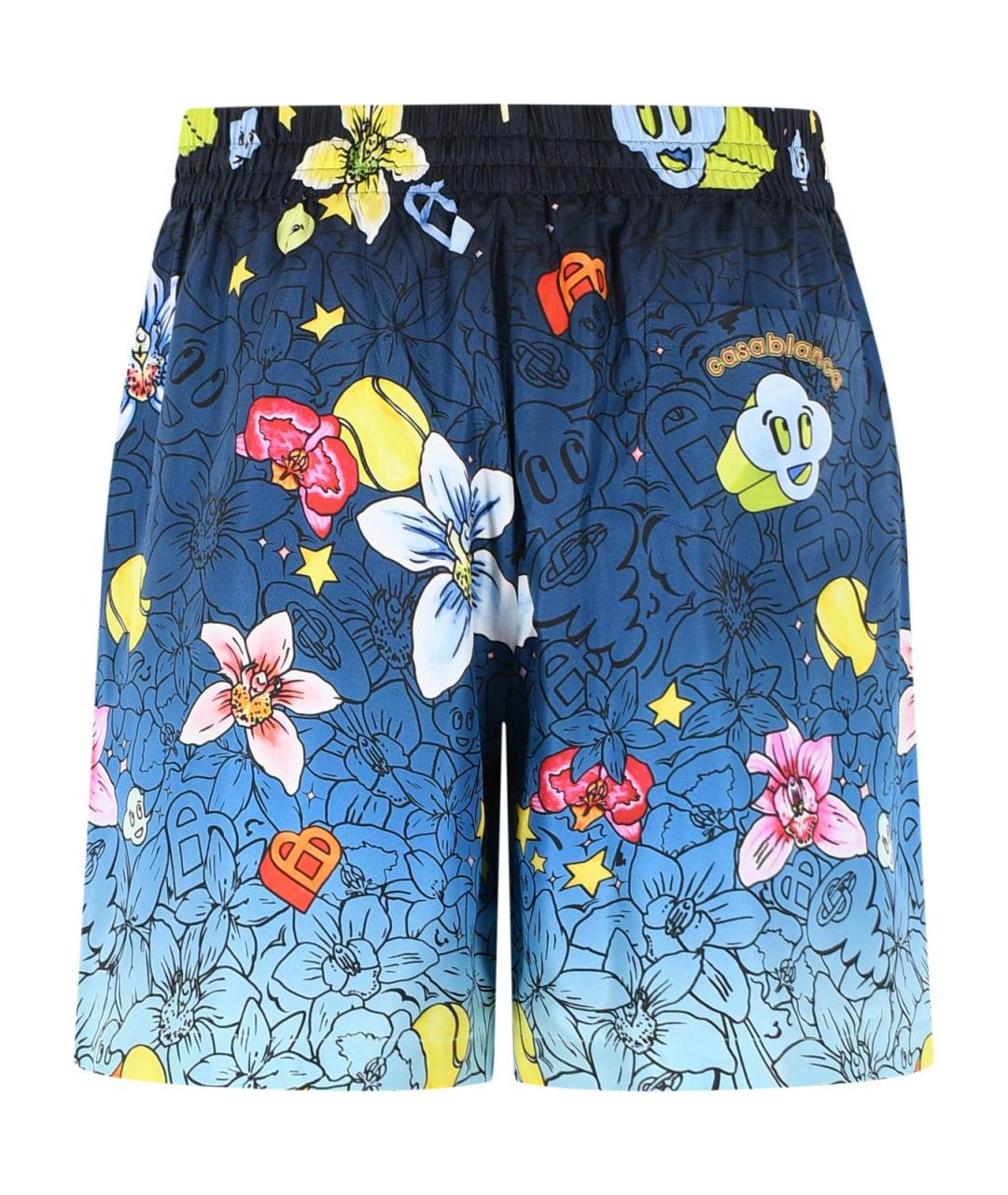 CASABLANCA Синие шелковые шорты, фото 3