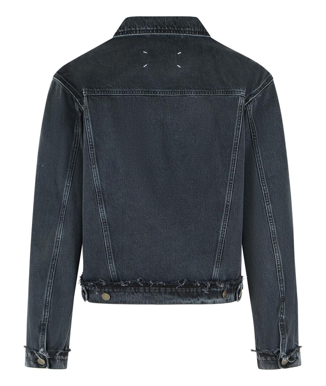 MAISON MARGIELA Черная хлопковая куртка, фото 3