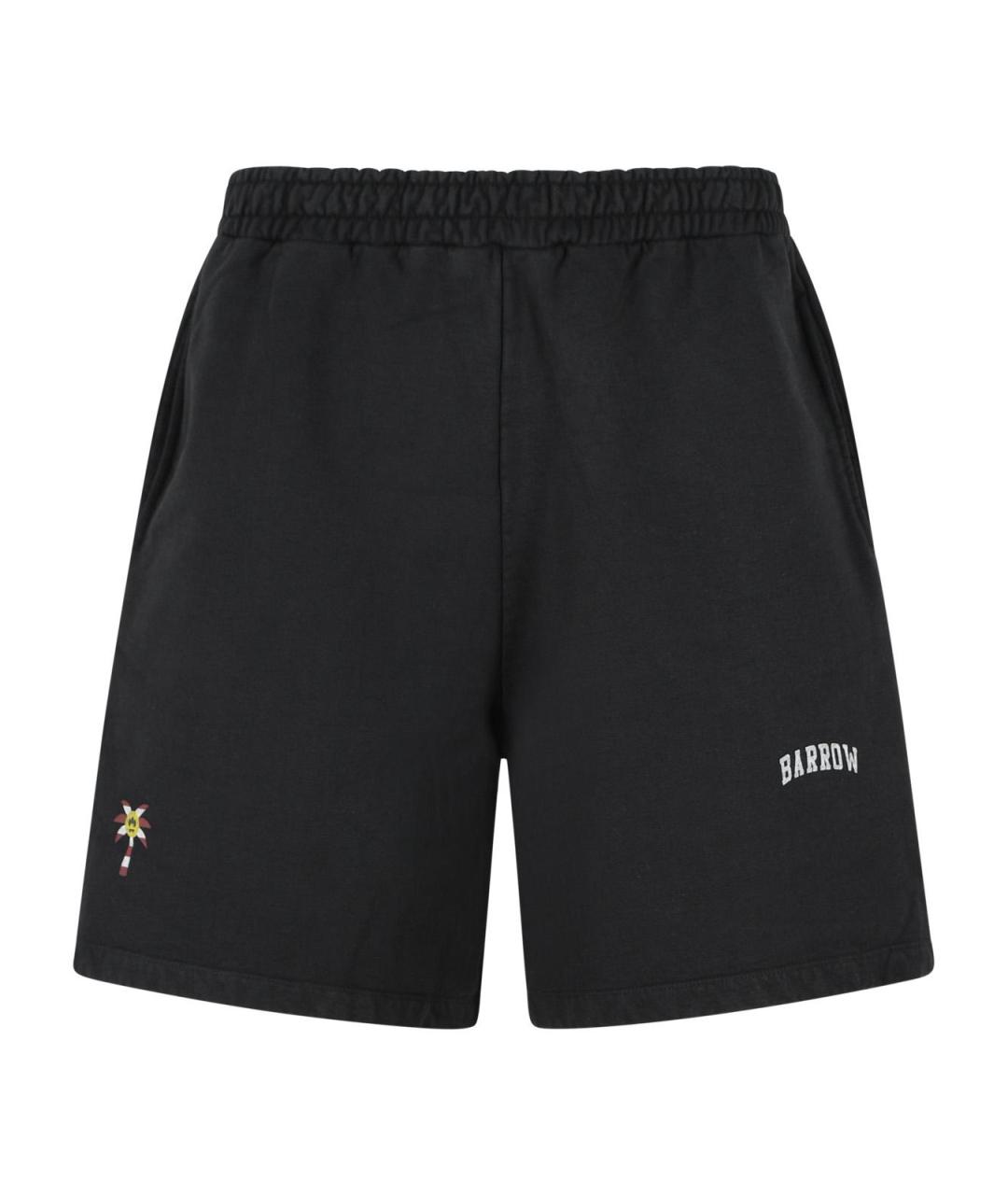 BARROW Черные хлопковые шорты, фото 1