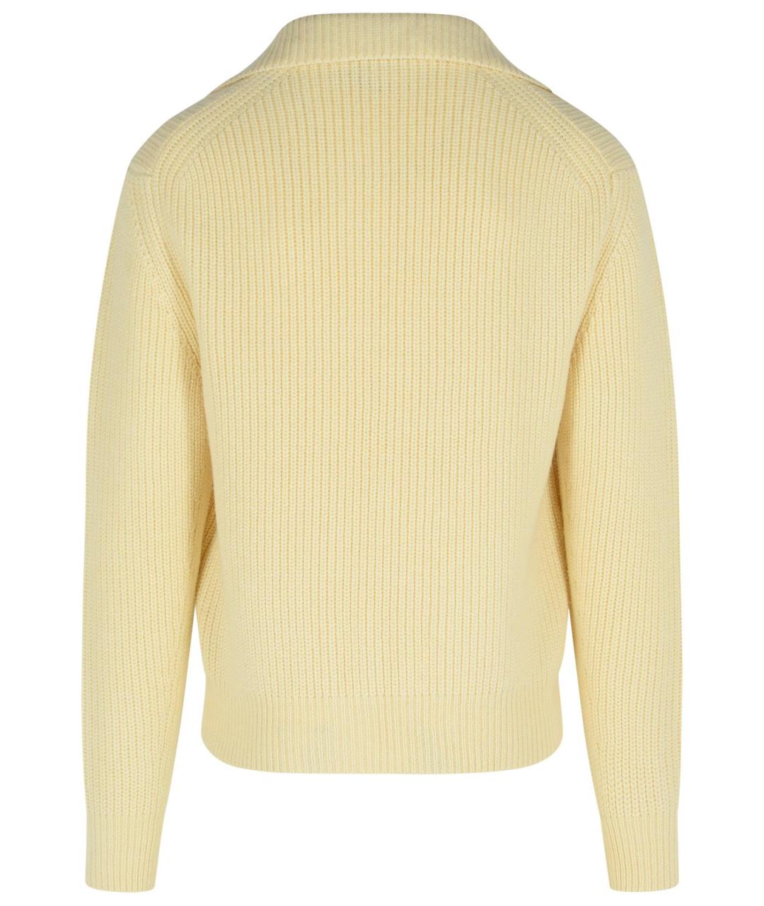 TOM FORD Желтый шерстяной кардиган, фото 3