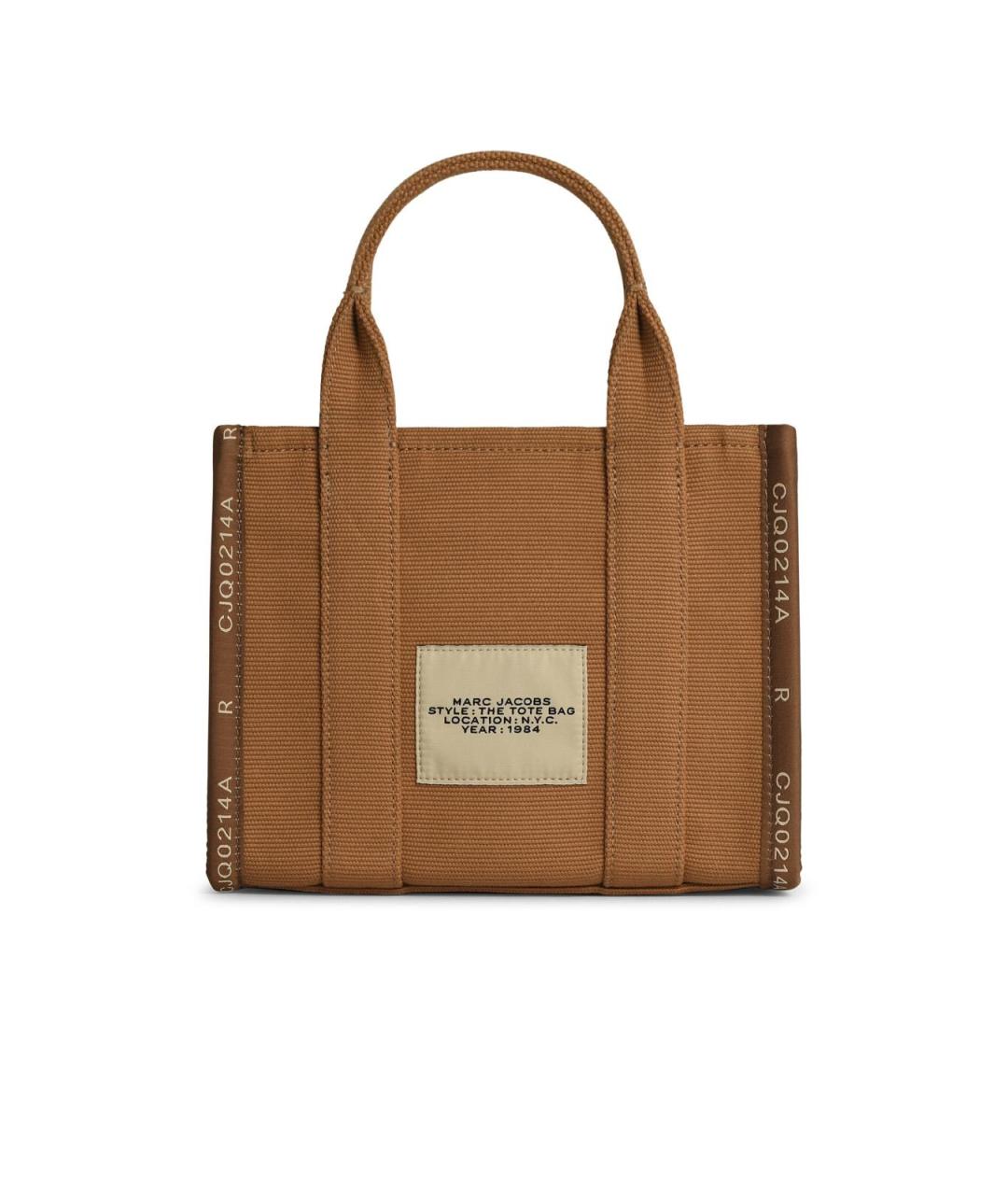 MARC JACOBS Коричневая хлопковая сумка тоут, фото 3