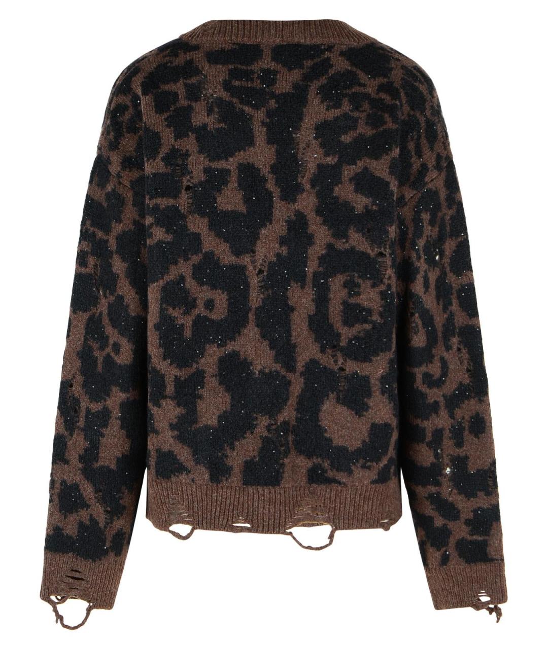 LANEUS Коричневый шерстяной кардиган, фото 3