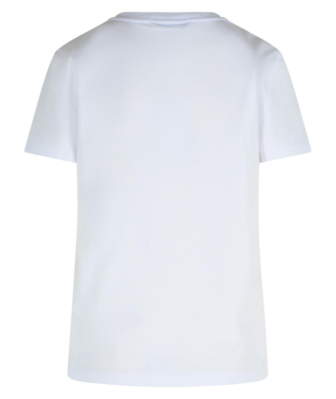 MAX MARA Белая хлопковая футболка, фото 3