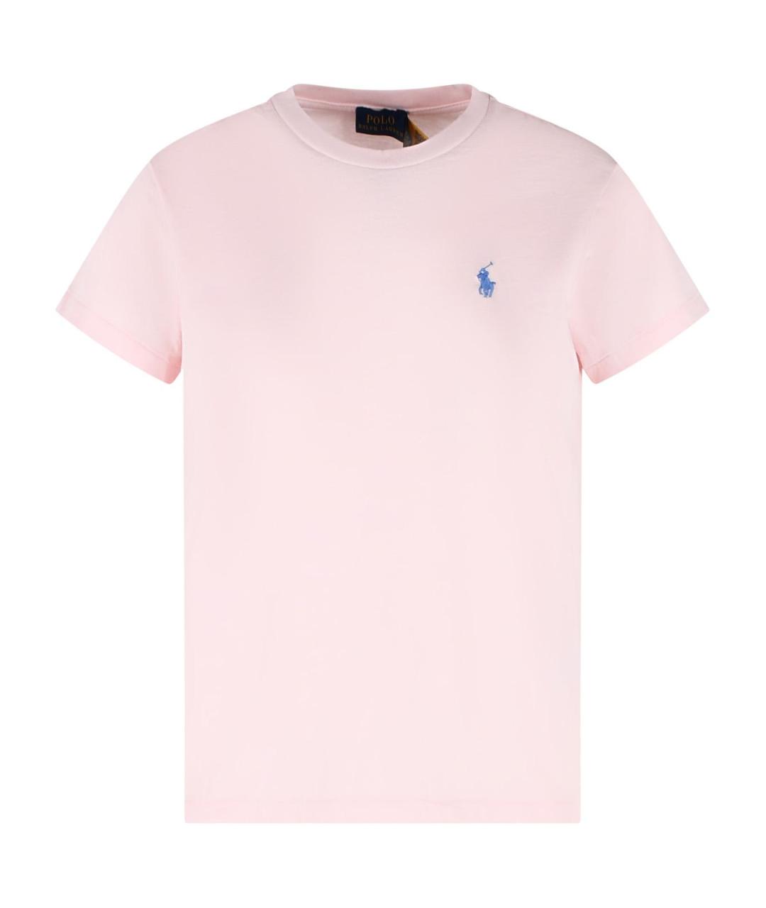 POLO RALPH LAUREN Розовая хлопковая футболка, фото 1