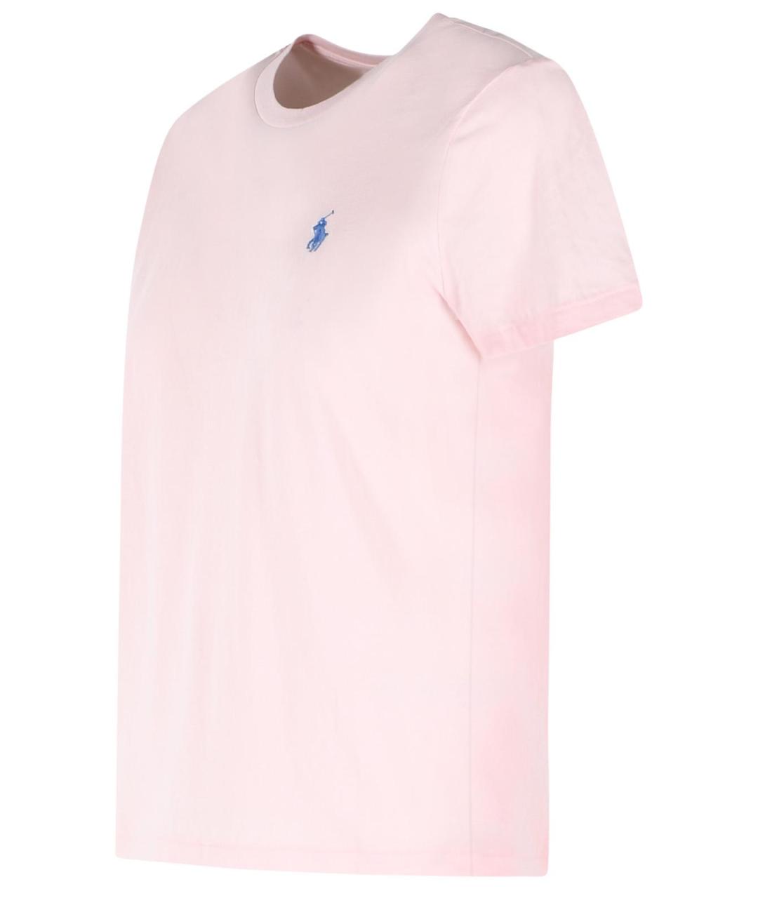 POLO RALPH LAUREN Розовая хлопковая футболка, фото 2