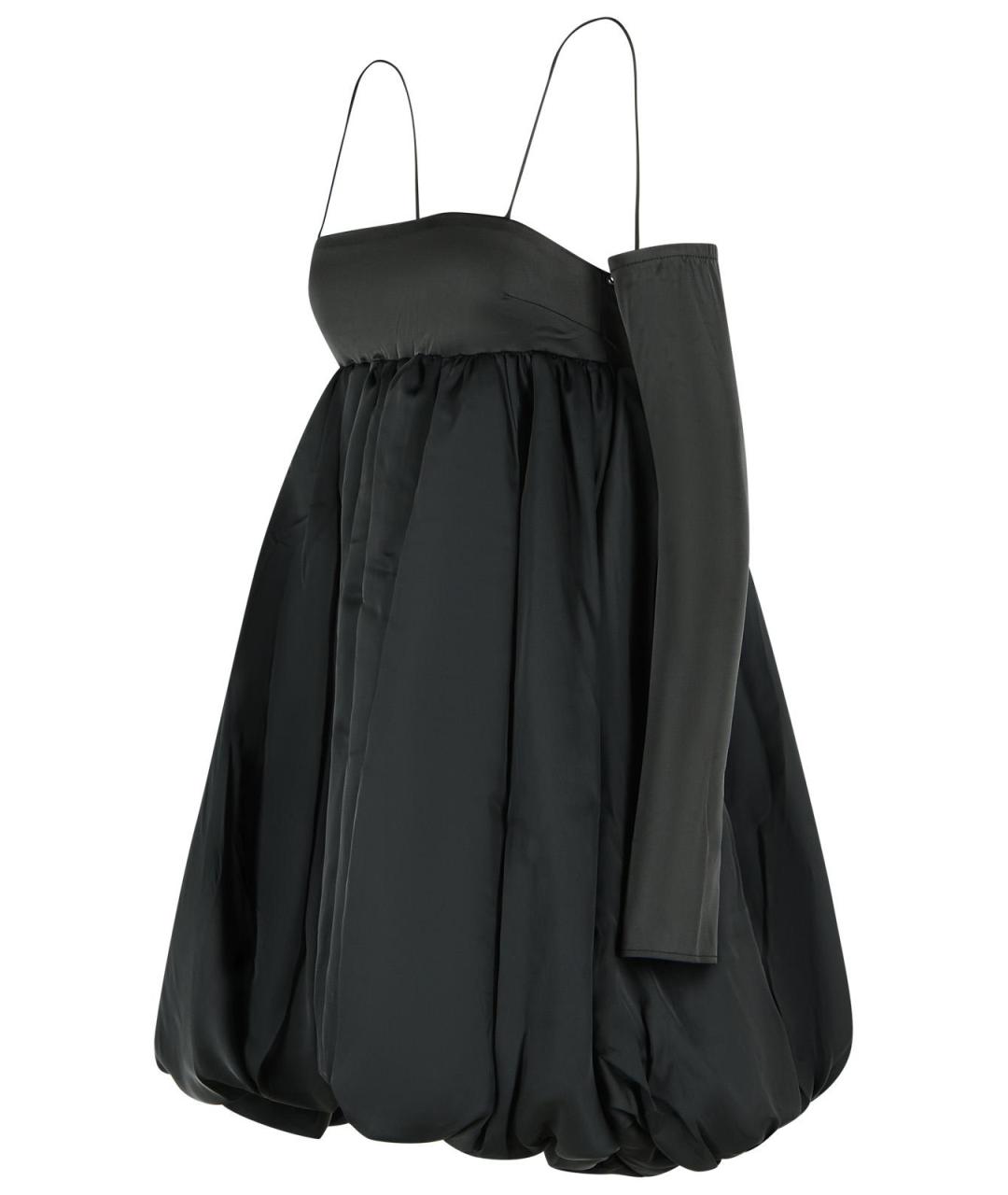 ROTATE Черное полиэстеровое коктейльное платье, фото 2