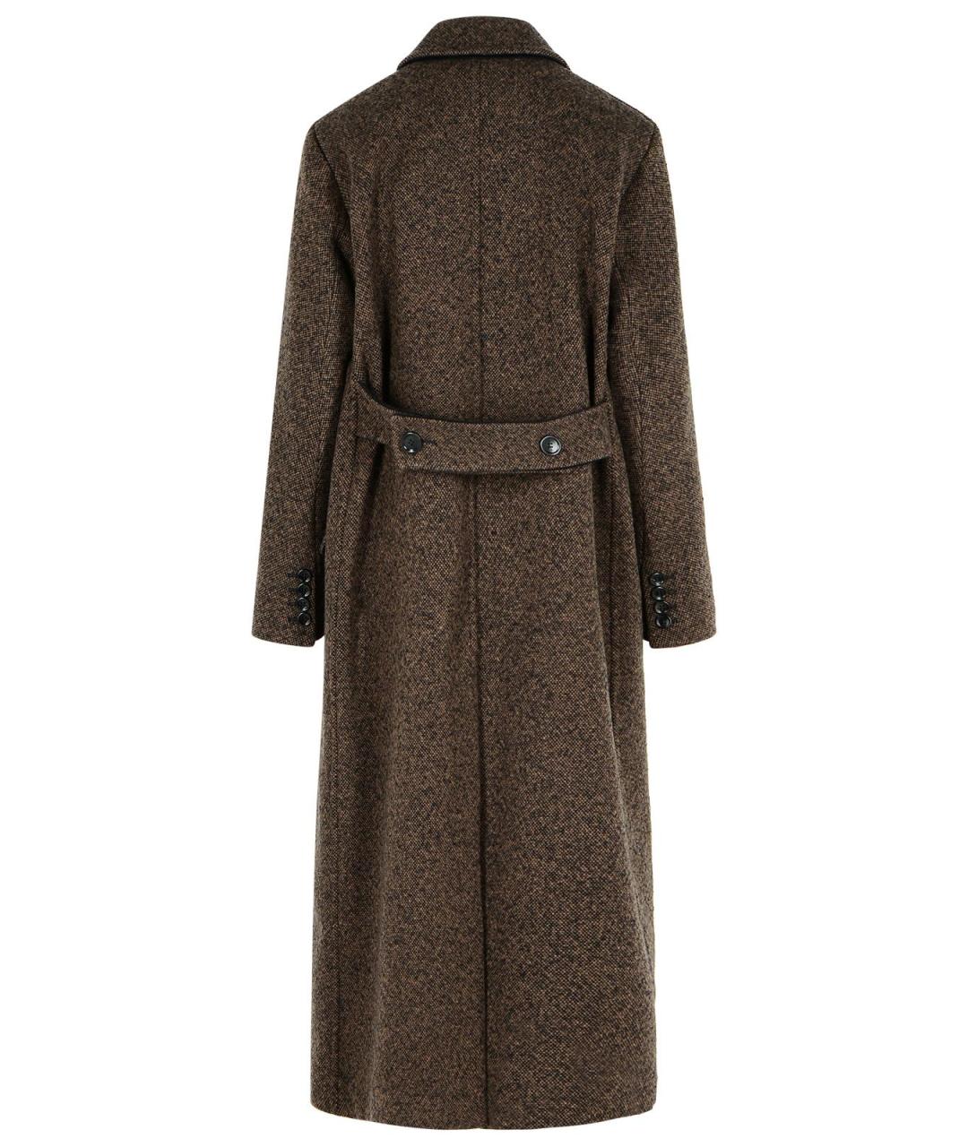 MAX MARA Коричневое шерстяное пальто, фото 3