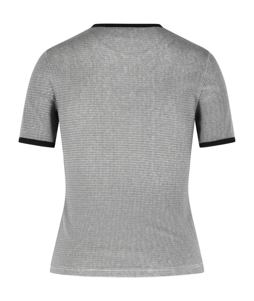 COURREGES Серая хлопковая футболка, фото 3