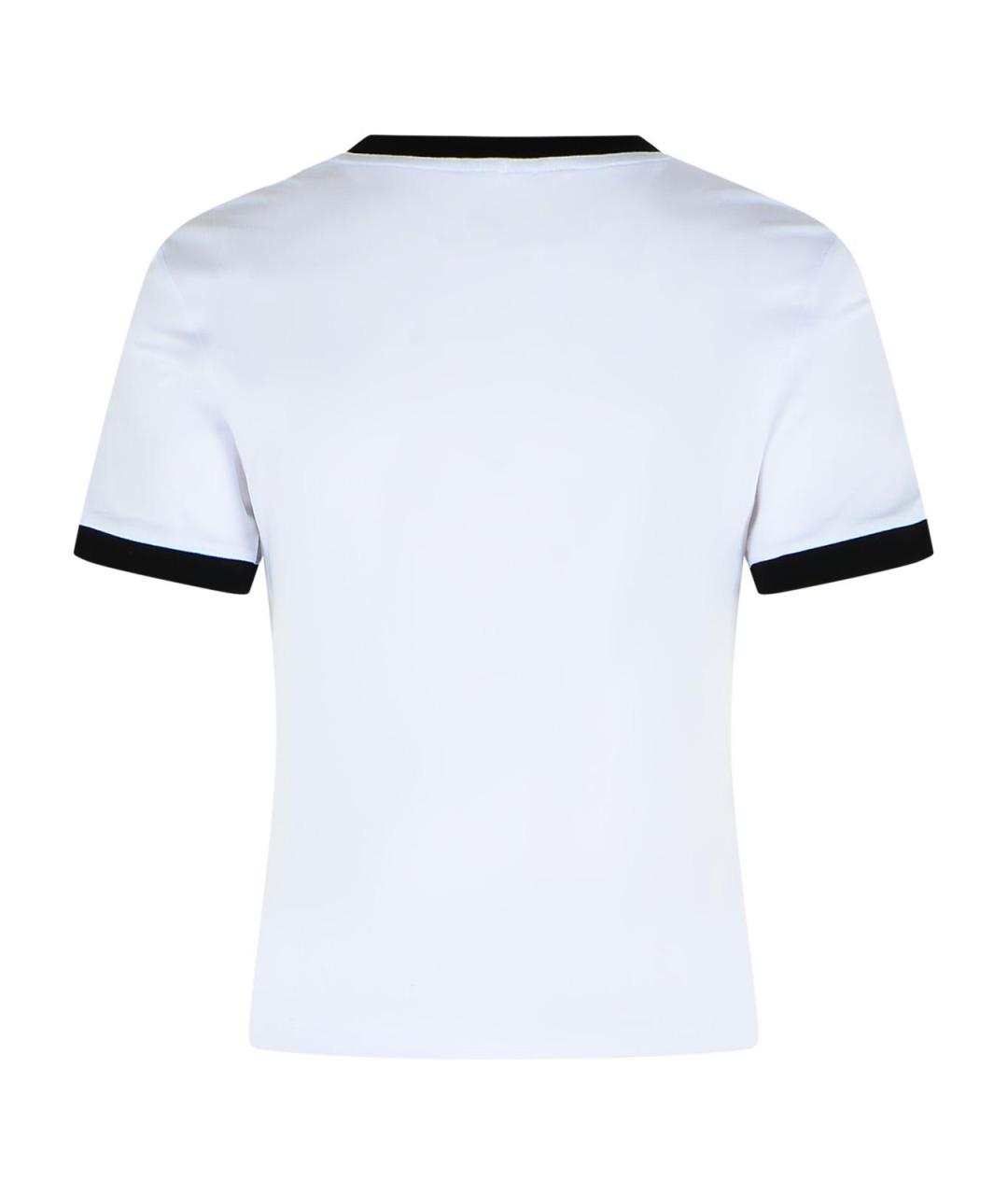 VERSACE Белая хлопковая футболка, фото 3