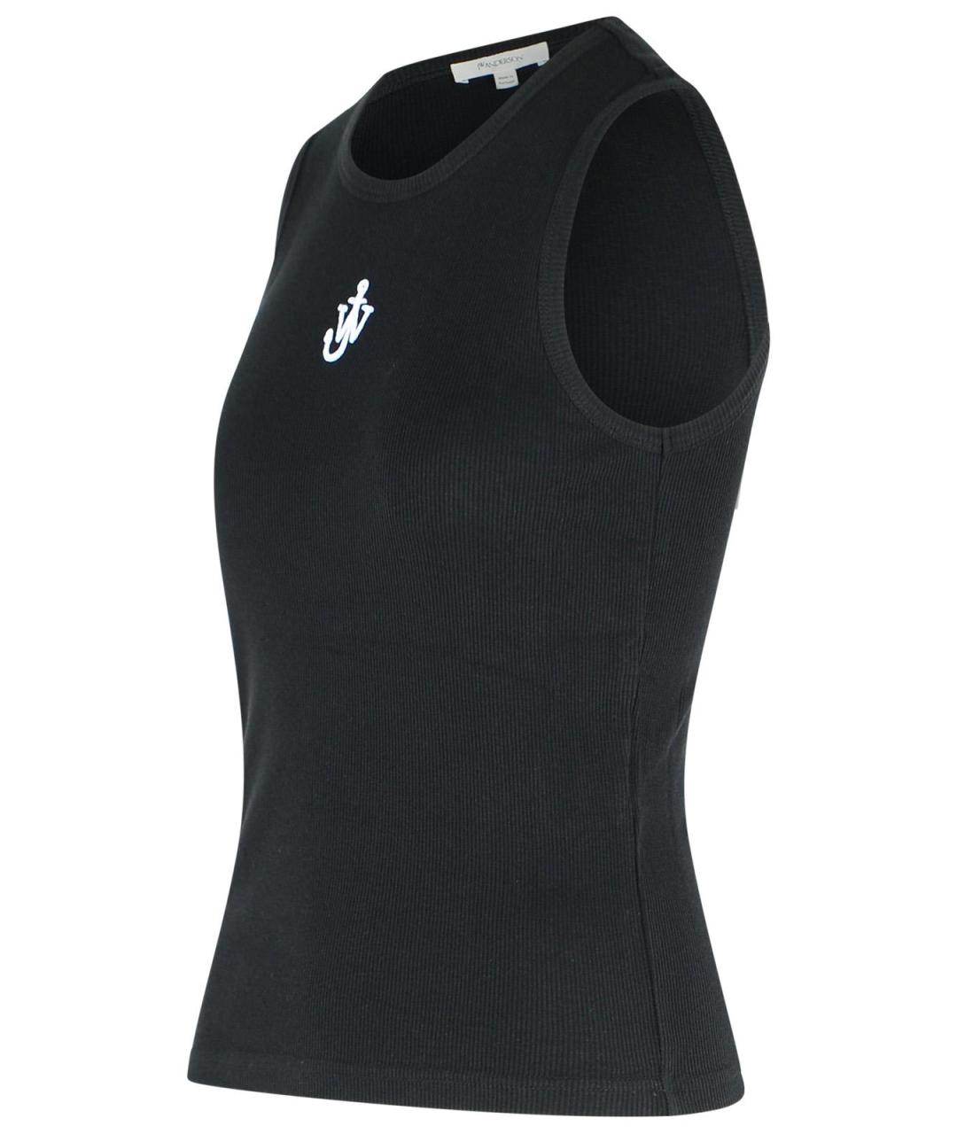 J.W.ANDERSON Черная хлопковая блузы, фото 2