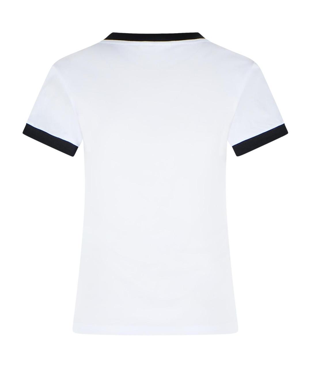 GANNI Белая хлопковая футболка, фото 3