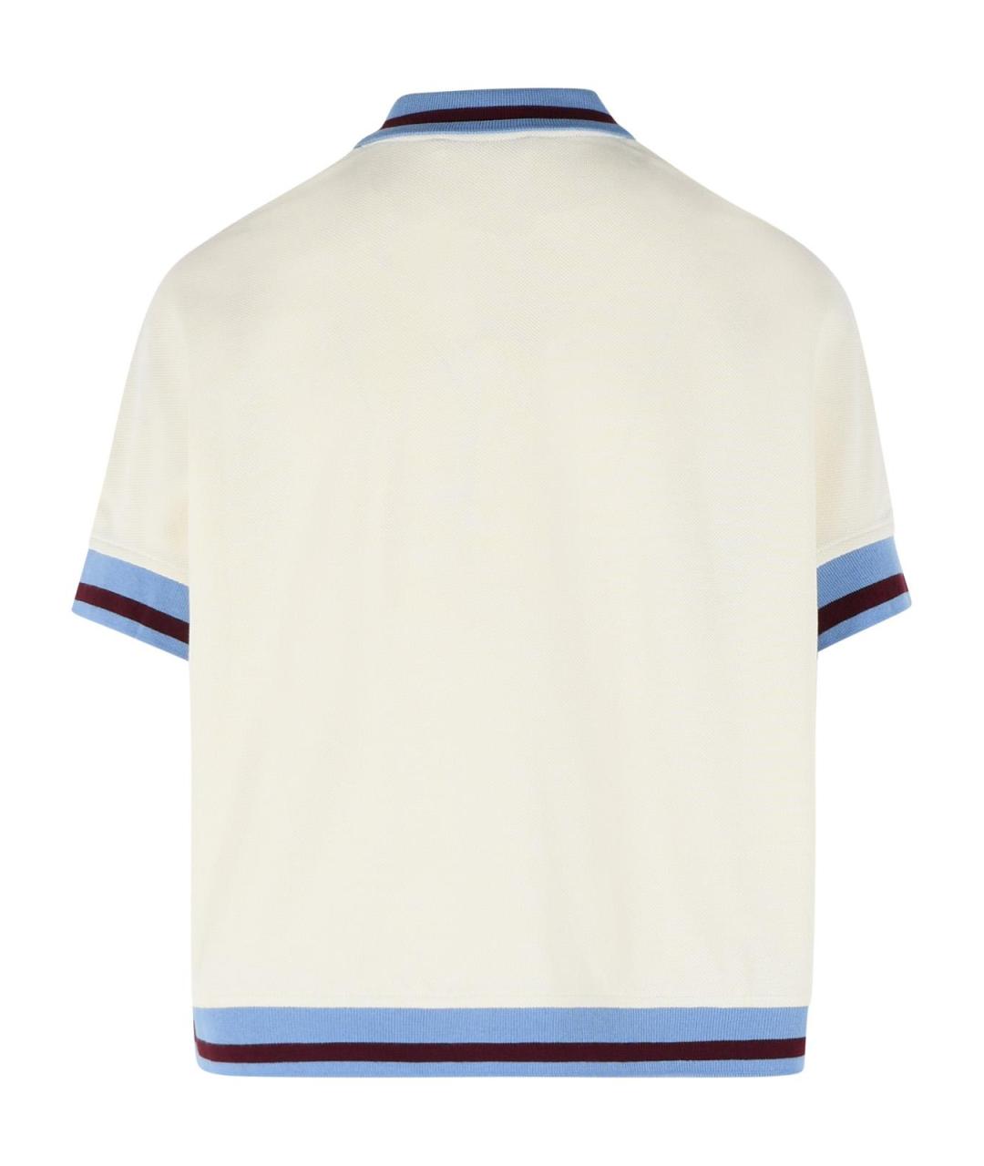 MARNI Белая хлопковая футболка, фото 3