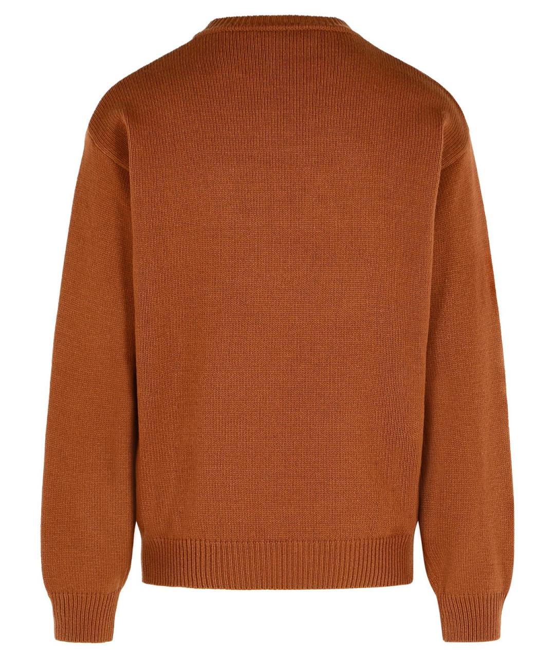 MARNI Коричневый шерстяной джемпер / свитер, фото 3