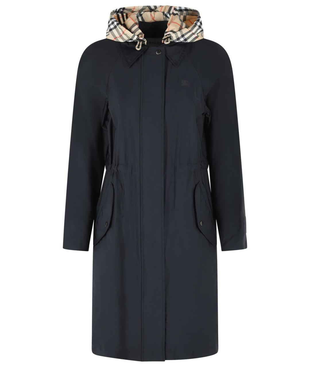 BURBERRY Черный полиамидовый тренч/плащ, фото 1