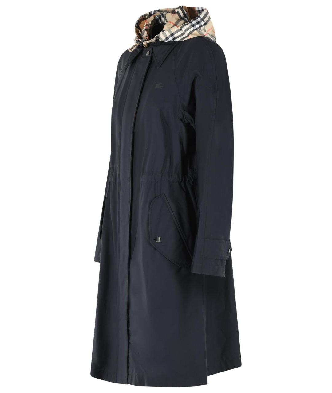BURBERRY Черный полиамидовый тренч/плащ, фото 2