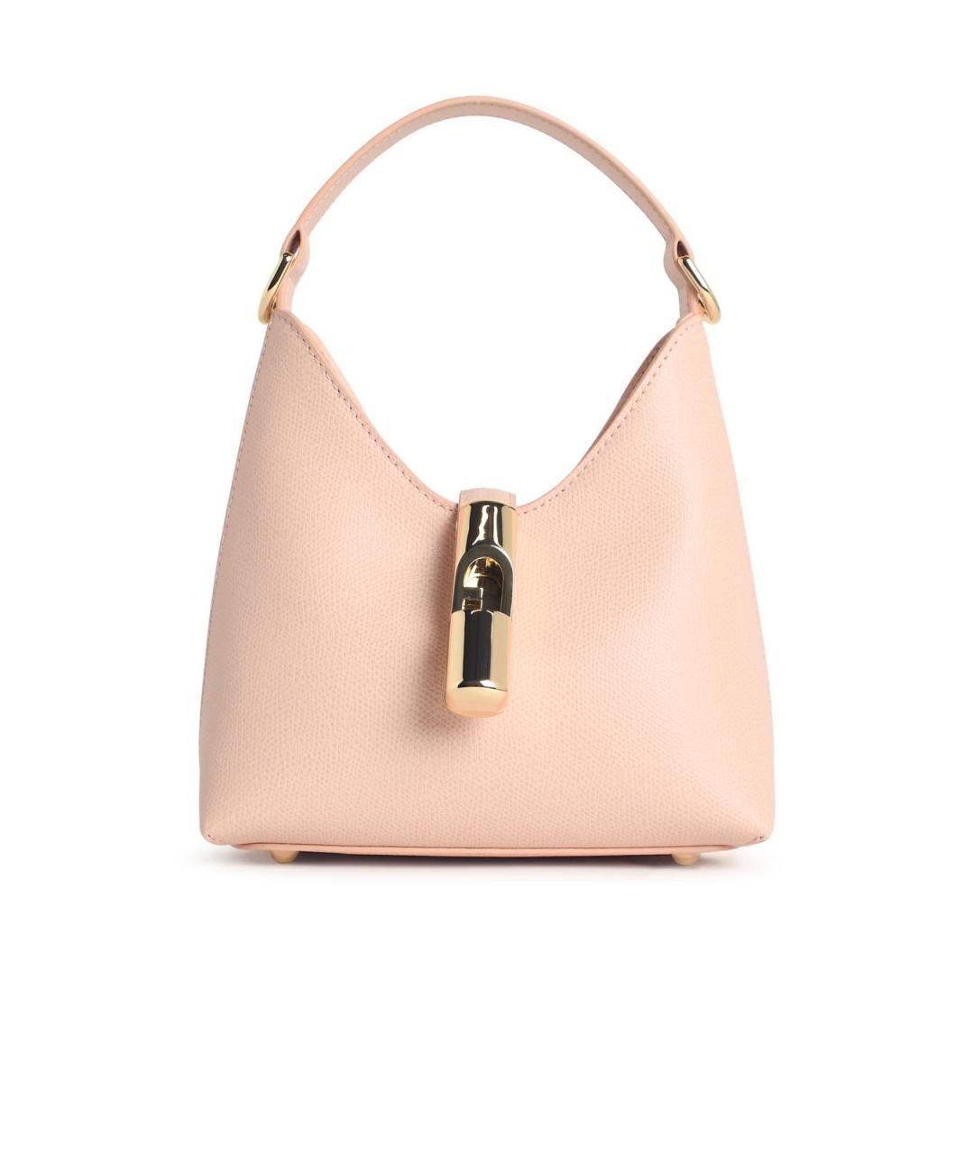 FURLA Розовая кожаная сумка через плечо, фото 1